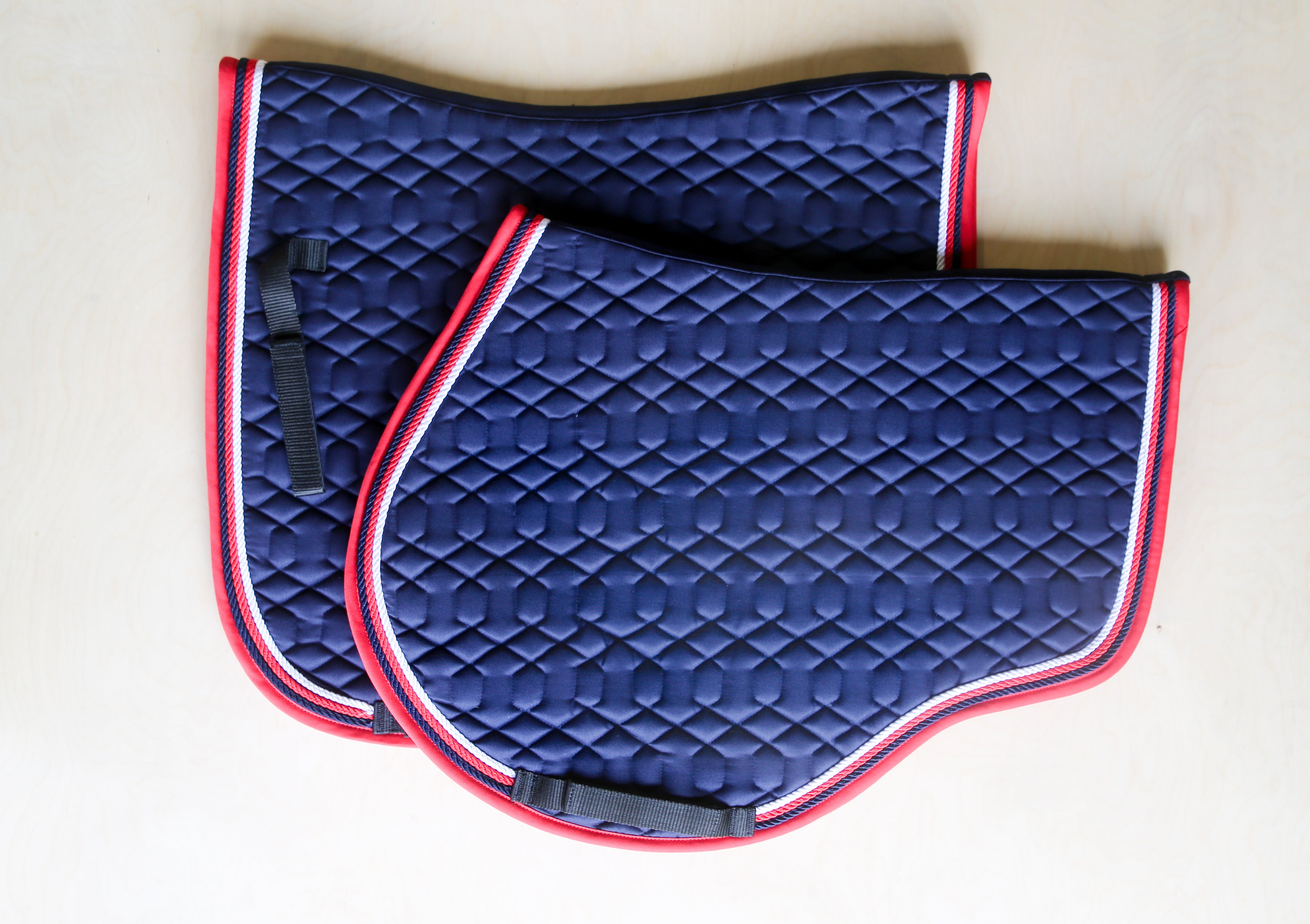 Quilted Saddle Pad - Navy - Design your own!