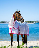 Flag Summer Mesh Hybrid Neck Combo - Pink & Aqua Trim - OPEN NOW FOR PRE ORDERS