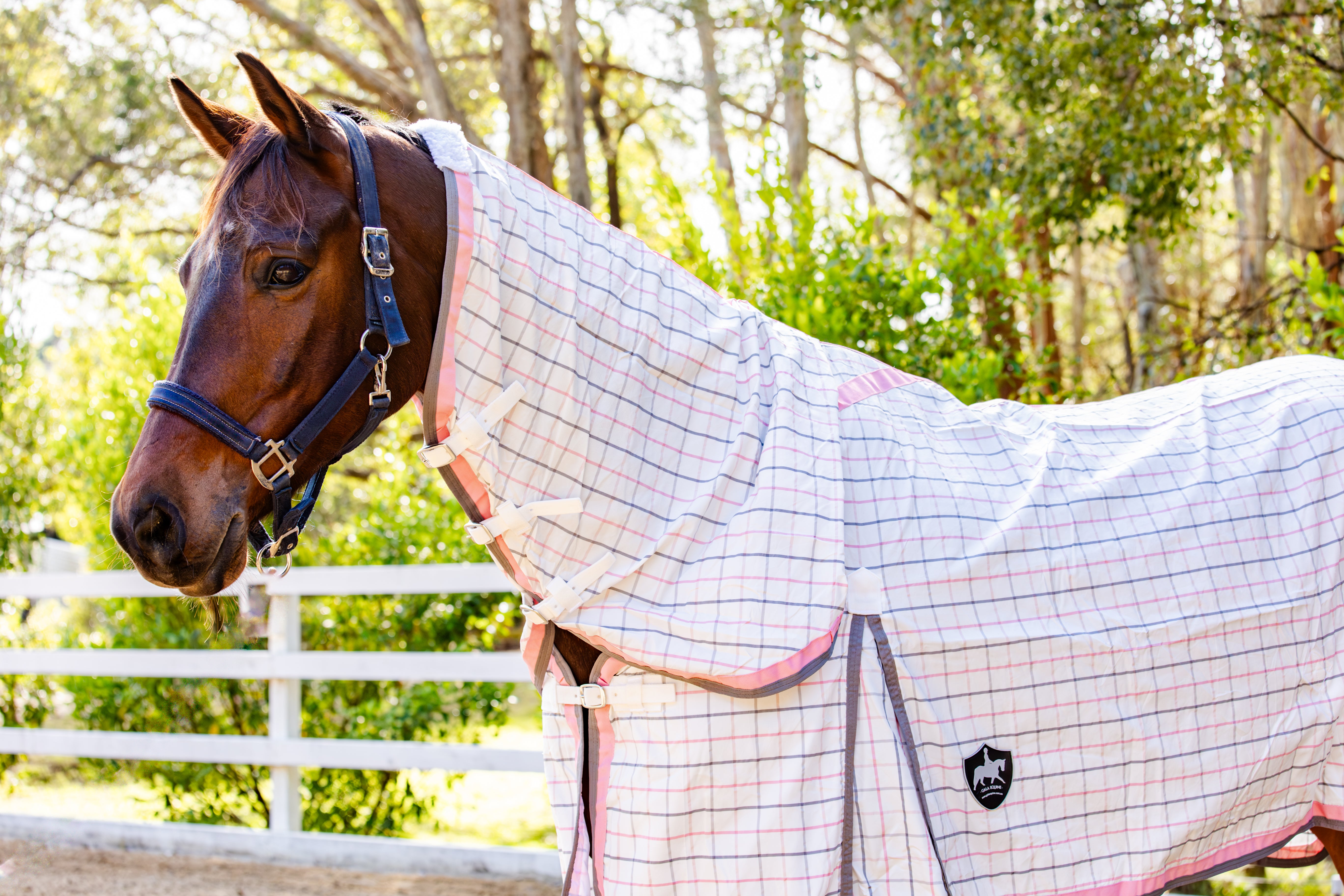 Classic Ripstop Neck Combo Blush Pink and Grey