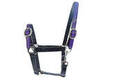PVC Halter - Black & Purple