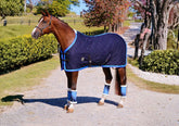 Luxury Stable Doona - Navy with Royal and Sky Blue Trims