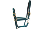 PVC Halter - Bottle Green w Brass Fittings