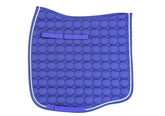 Quilted Saddle Pad - Dressage - Purple with Purple Trim, White Rope - Design your own!
