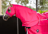 Stretchy Comfort Hood with Zip - Hot Pink