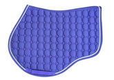 Quilted Saddle Pad - Jump - Purple with Purple Trim, White Rope - Design your own!