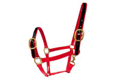 PVC Halter - Red and Black w Brass Fittings - DUE EARLY DEC