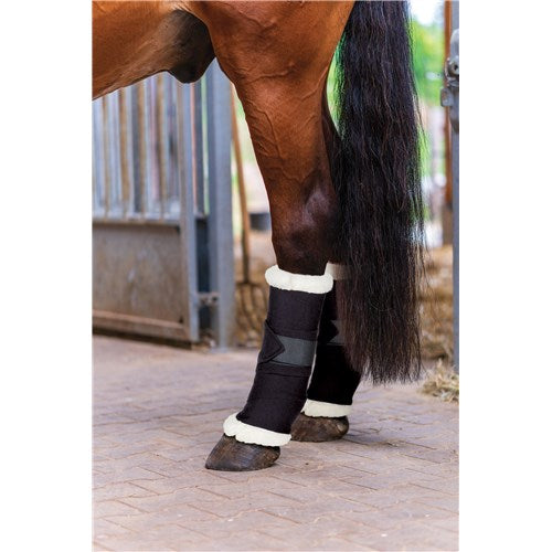 Showmaster Bandage Pads w/Faux Sheepskin Trim - Pair