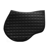 Quilted Saddle Pad - Jump - Black - Design your own trim & ropes!