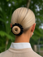 Plain Black Satin Hair Scrunchie