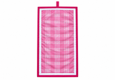 Custom Cotton Bridle Bag - Pink & White Check