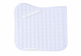 Topline Quilted Saddle Pad - Dressage - White - Design your own trims & ropes!!