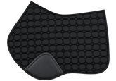 Quilted Saddle Pad - EuroJump - Black - Design your own trim & ropes!