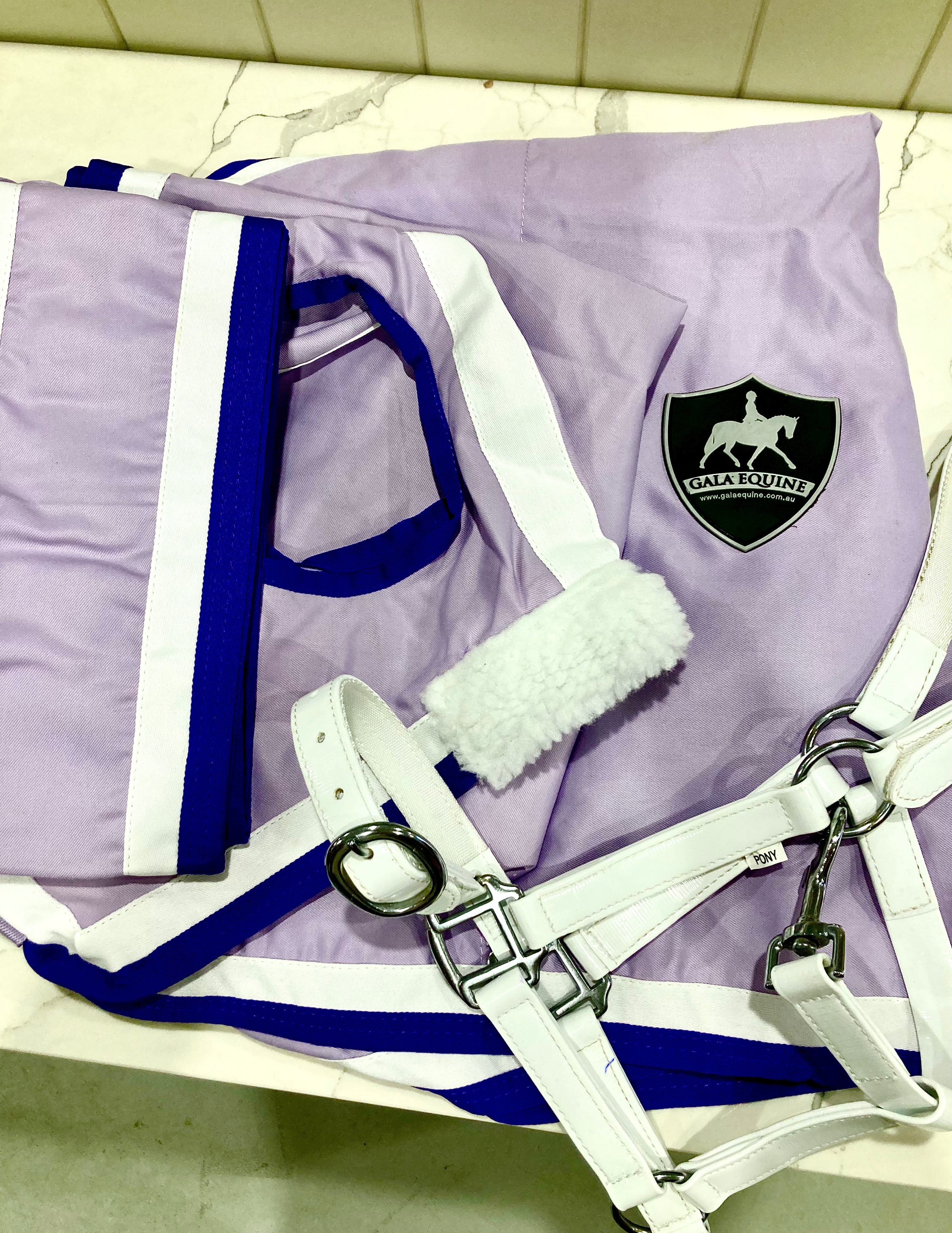 Lilac Show Set with White & Purple Trim