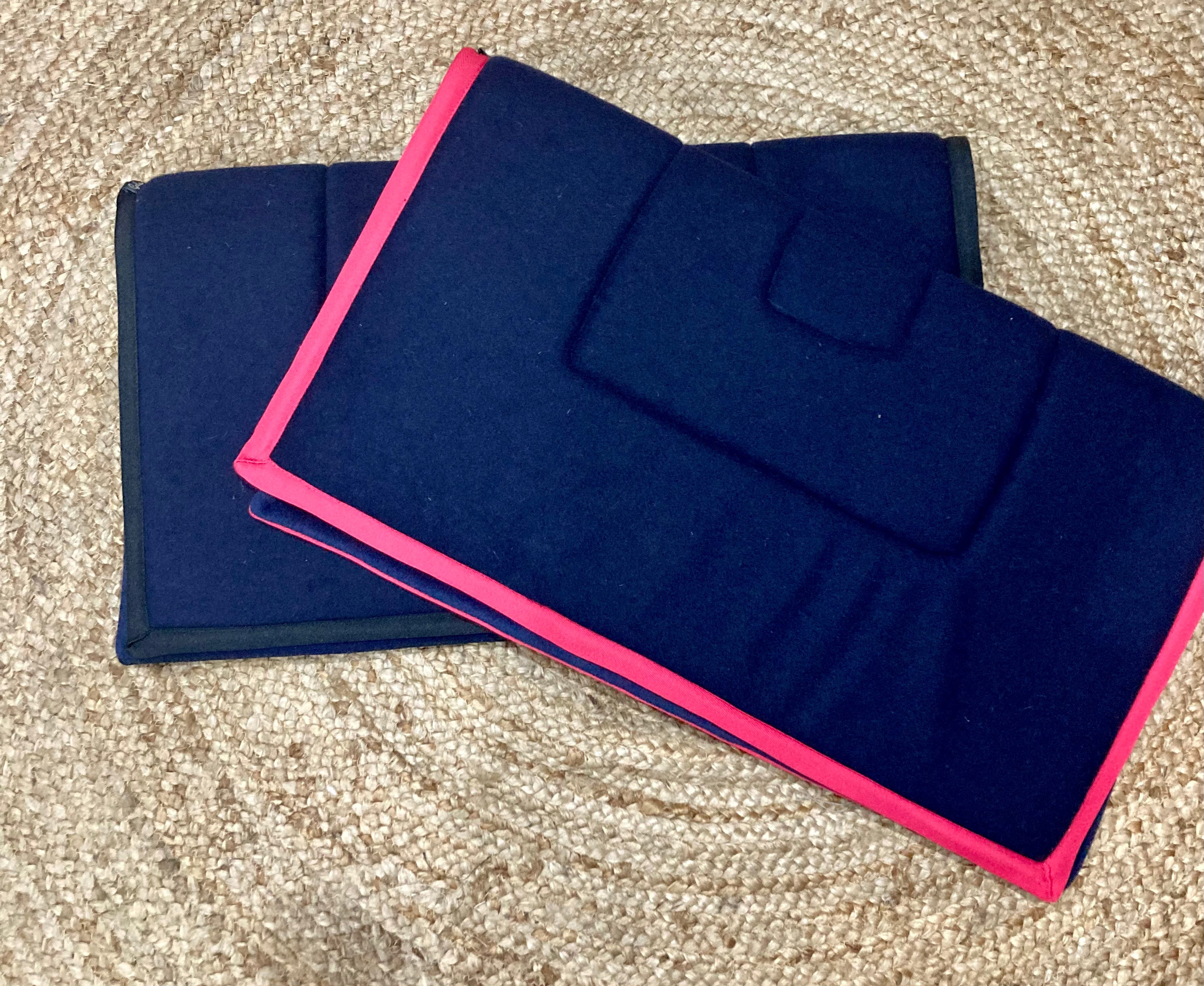 Kersey Wool Fender Saddle Pad  - Navy