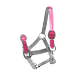 PVC Halter - Grey and Blush Pink