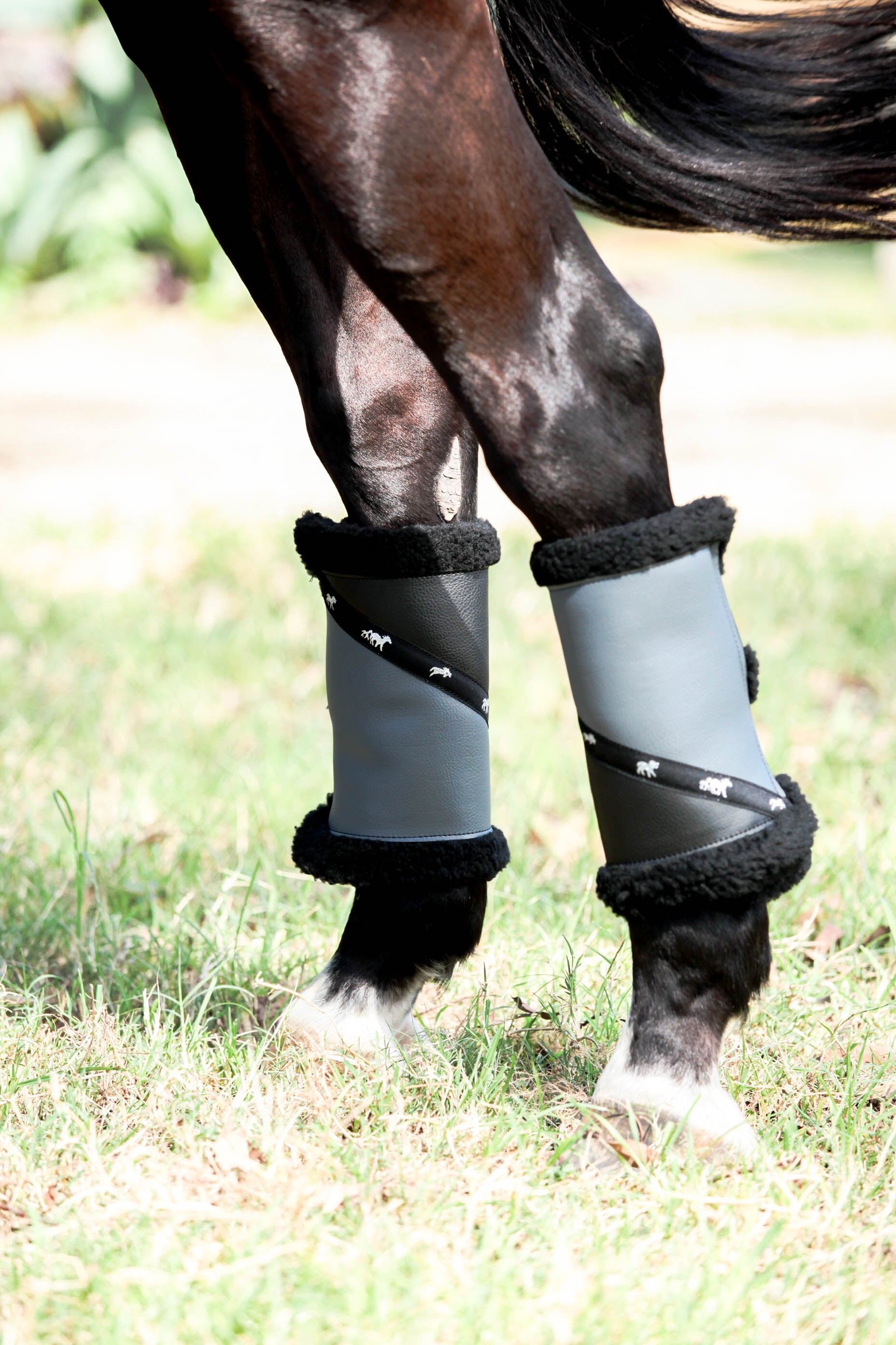 Sherpa Boots - Black & Platinum Grey (pair)