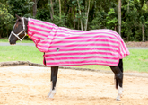PVC Shade Mesh Neck Combo - Pink and White Stripes - DUE AUGUST 2026