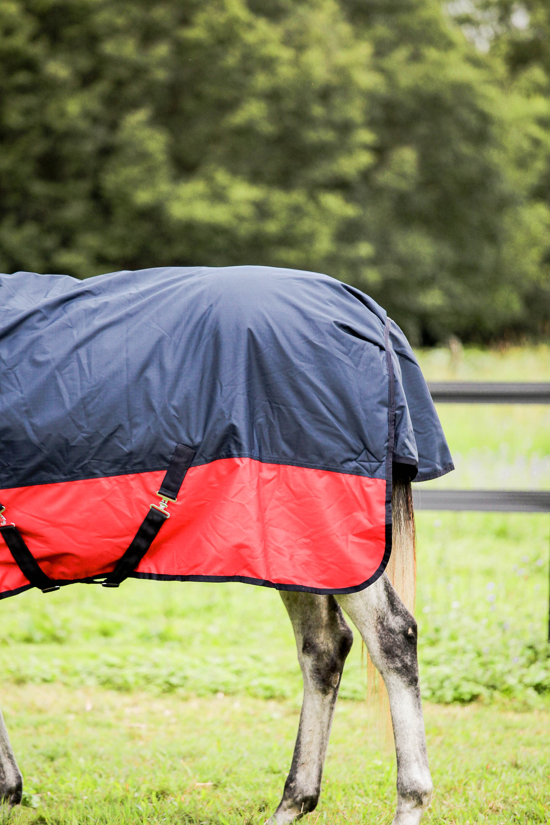 600D Turnout 300g Fill - Navy with Red & Detachable Neck Combo
