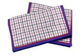 Kersey Wool Saddle Pad - Cream Pink & Purple Check