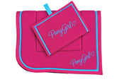 Hot Pink Kersey Saddle Pad & Bridle Bag Set