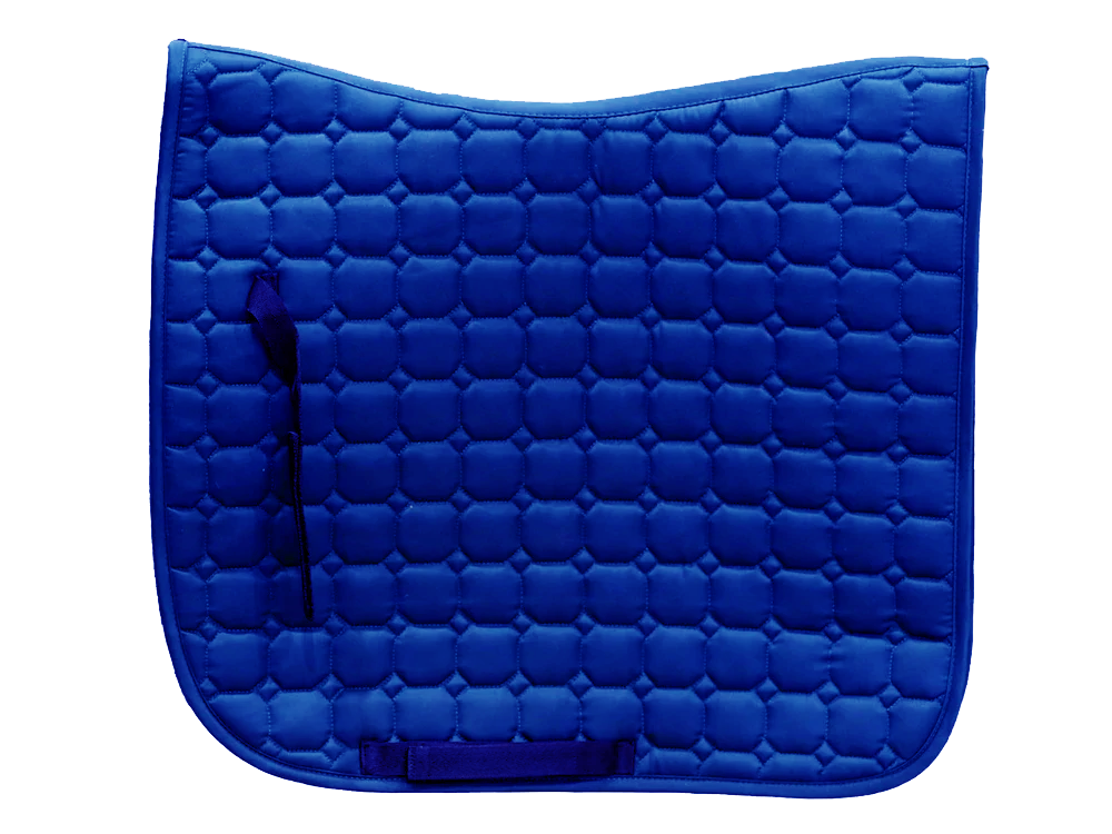 Quilted Saddle Pad - Royal Blue - Design your own!