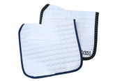 Quilted Saddle Pad - White - Design your own!