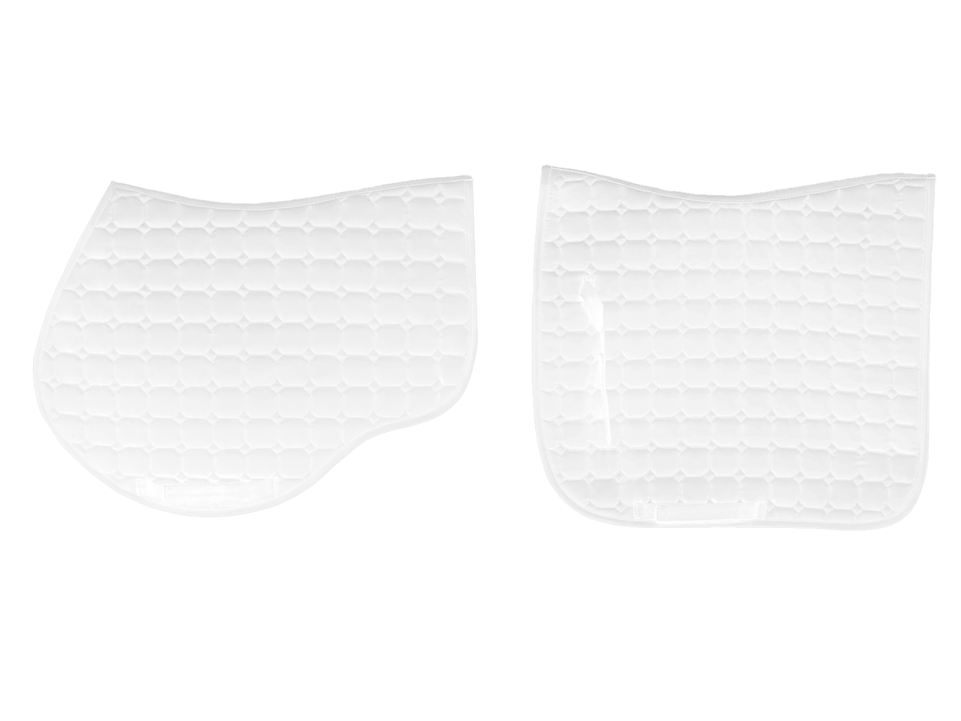 Quilted Saddle Pad - White - Design your own!