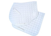 Gala Quilted Saddle Pad Jump Style - White - Design your own!