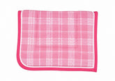 Pink and White Check Traditional Saddle Pad