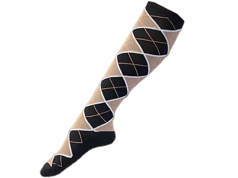 Socks - Black & Brown Argyle