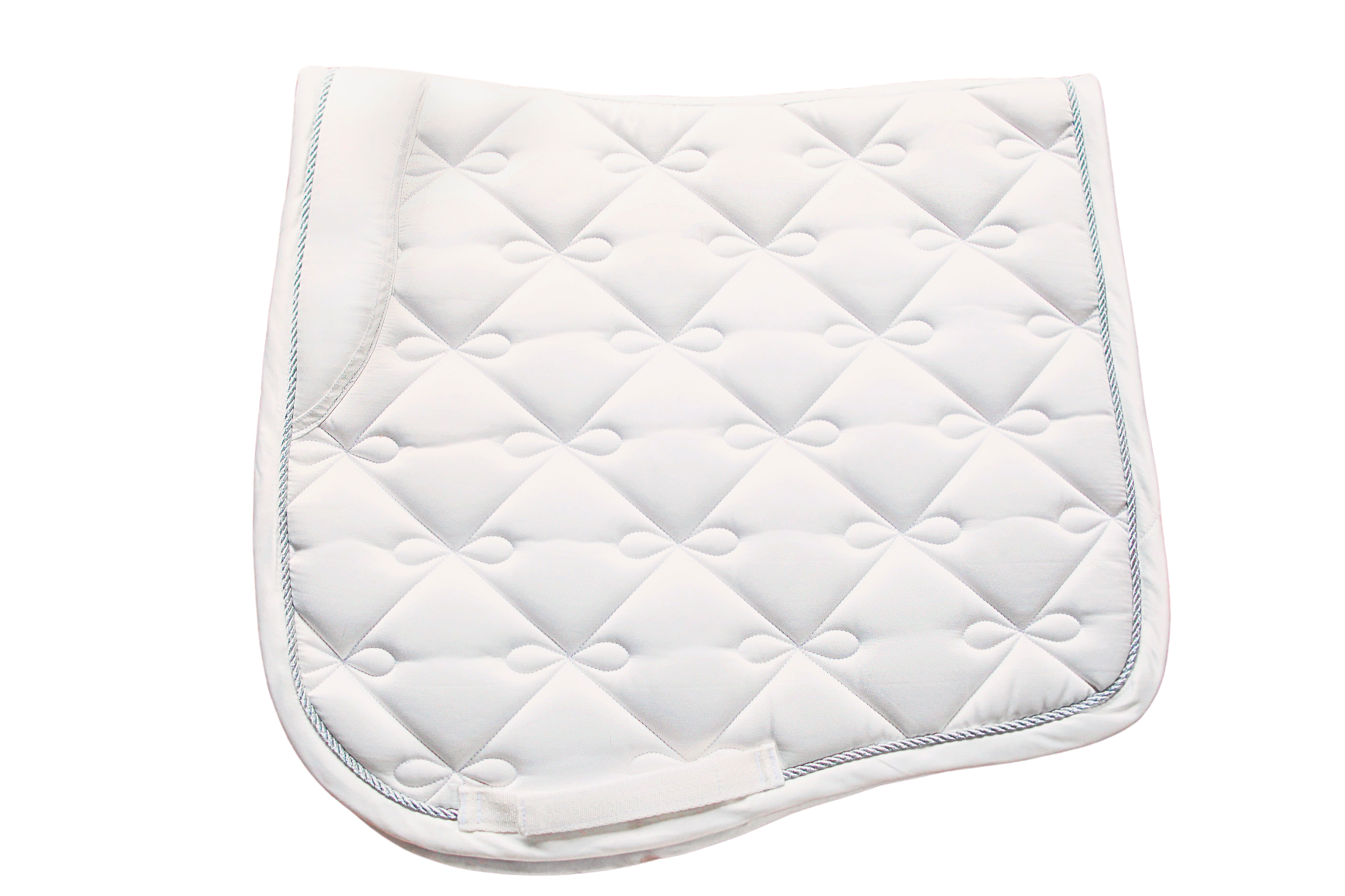 Elegant Satin Dressage Saddle Pad - White - Buy one get one Free!