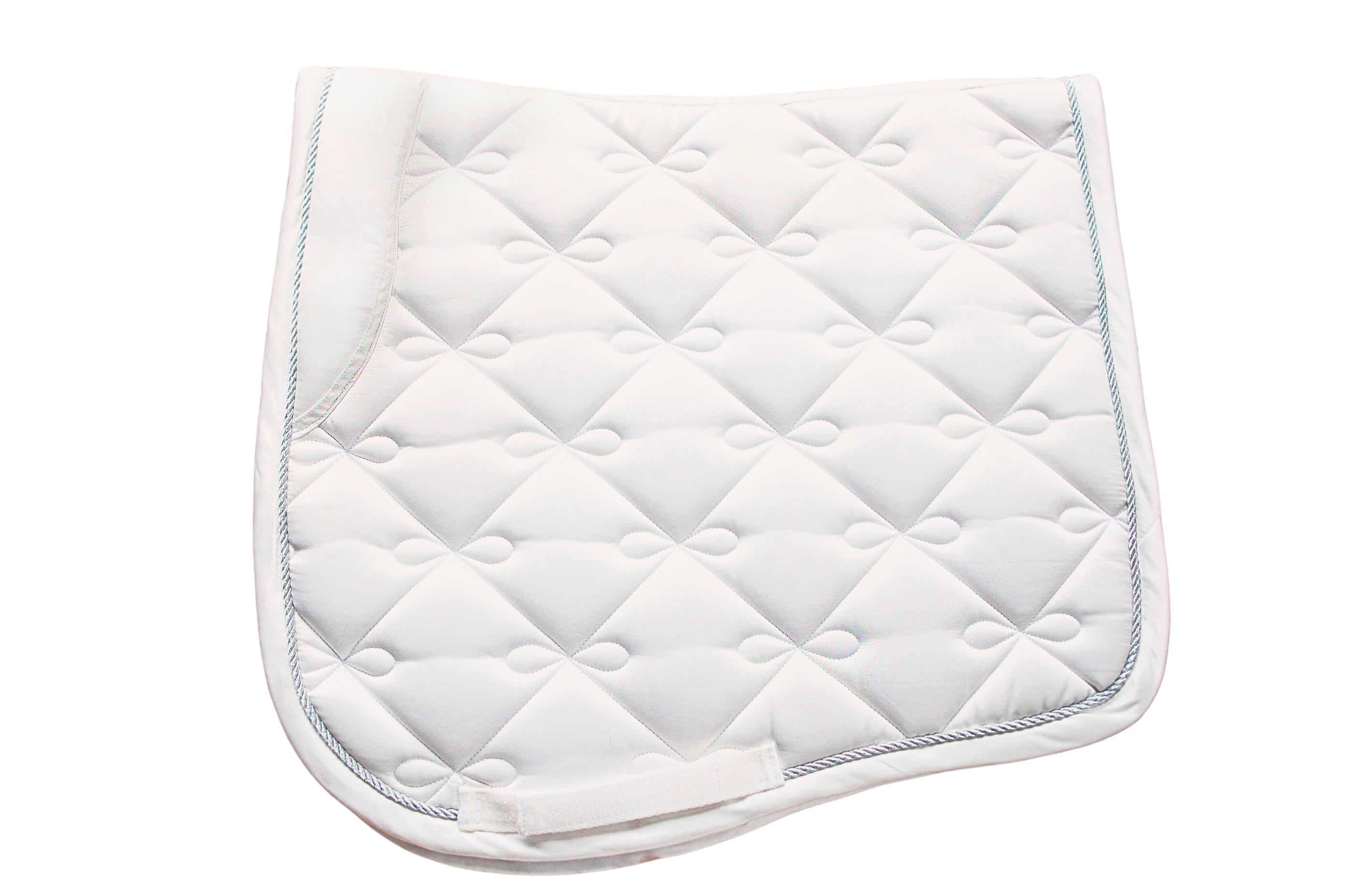 Elegant White Satin Dressage Saddle Pad - CLEARANCE $39.95 each