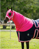 Stretchy Comfort Hood with Zip - Hot Pink