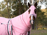 Stretchy Show Hood with Zip Cotton  - Light Pink