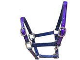 PVC Halter - Navy & Purple