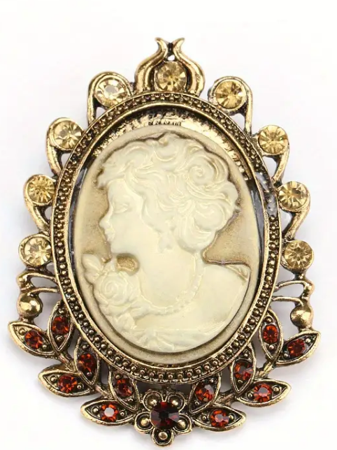 Cameo pin deals antique