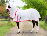 Flag Hood Combo White - Double Pink Trims