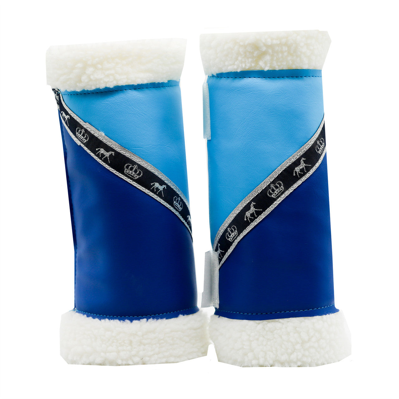Sherpa Boots - Aqua & Royal Blue (PAIR) - made to order.