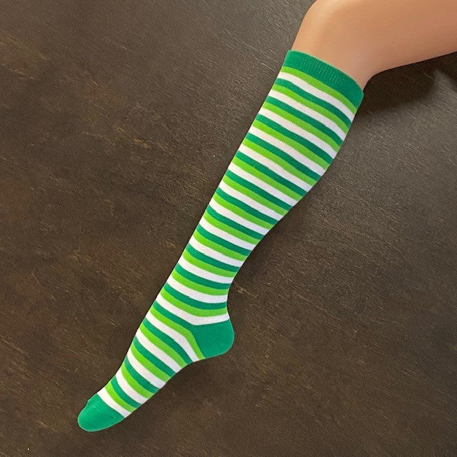 Socks - Green Stripe (Kids)
