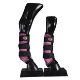 Kool Master PVC Mesh Fly Boots Pink Check - Set of 4