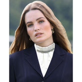 Huntington Stock Tie - Four Row Crystals White