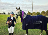 Trophy Rug - Navy with Navy Bindings