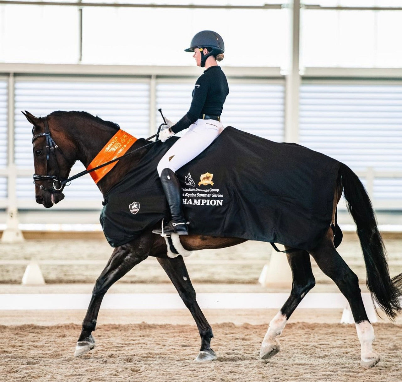 Trophy Rug - Black with Black Bindings