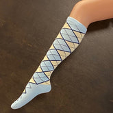 Socks - Sky & Lemon Argyle