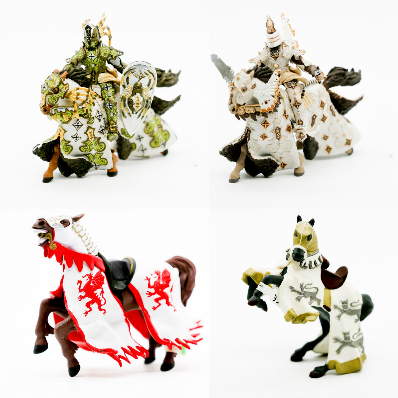 Assorted Papo Knights Figurines