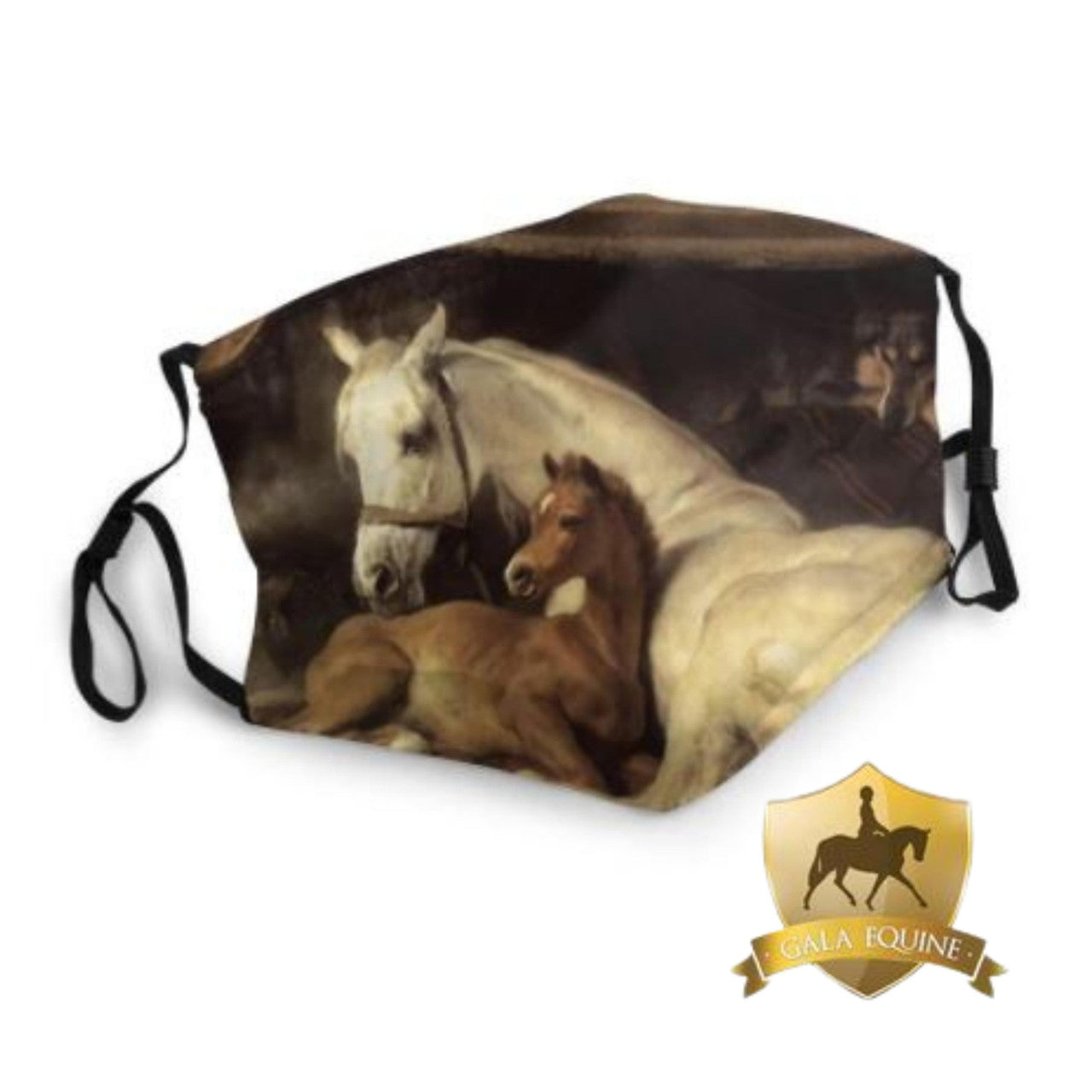 Mare and Foal Reusable Face Mask