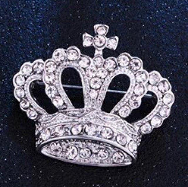 Brooch - Silver Crown