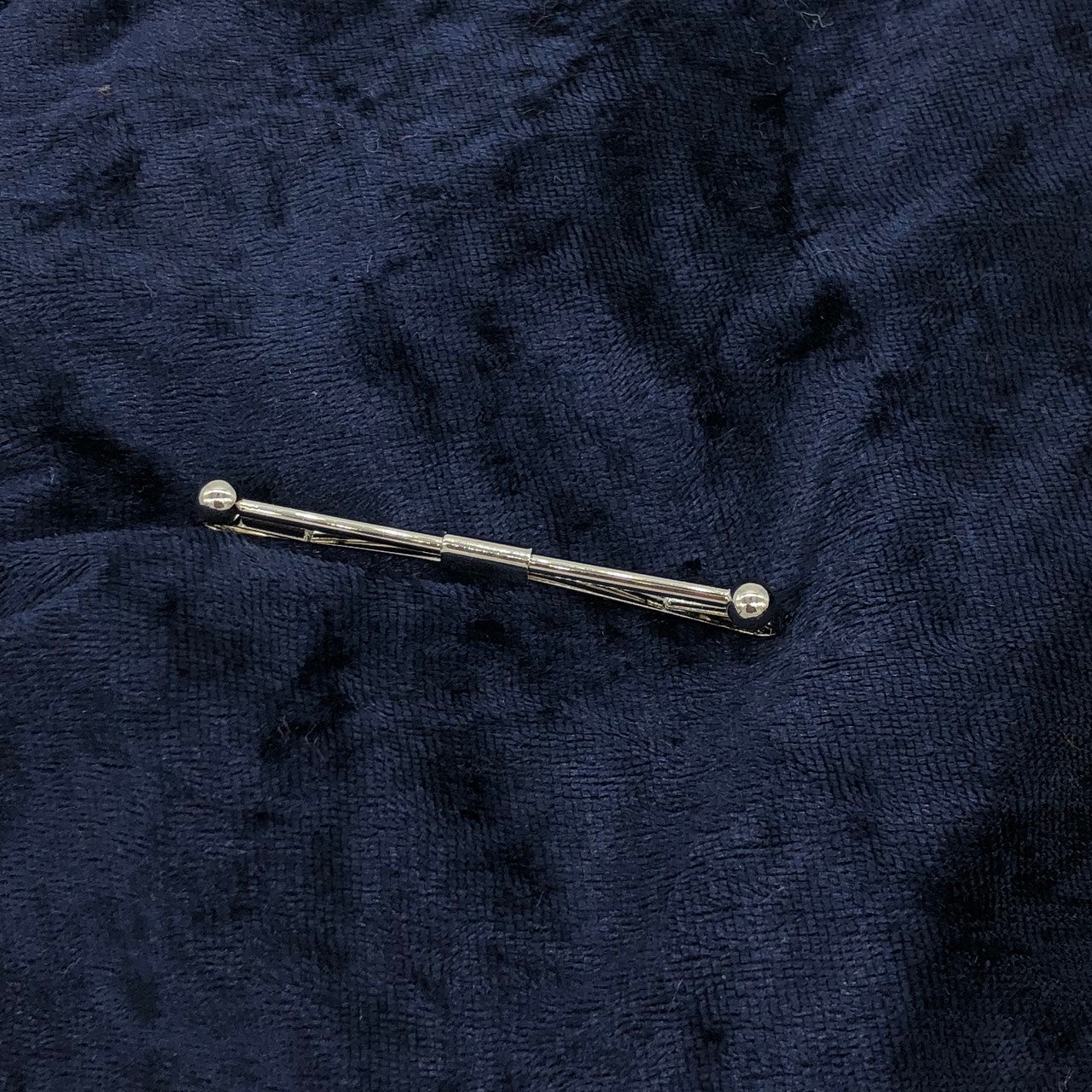 personalised silver tie pin