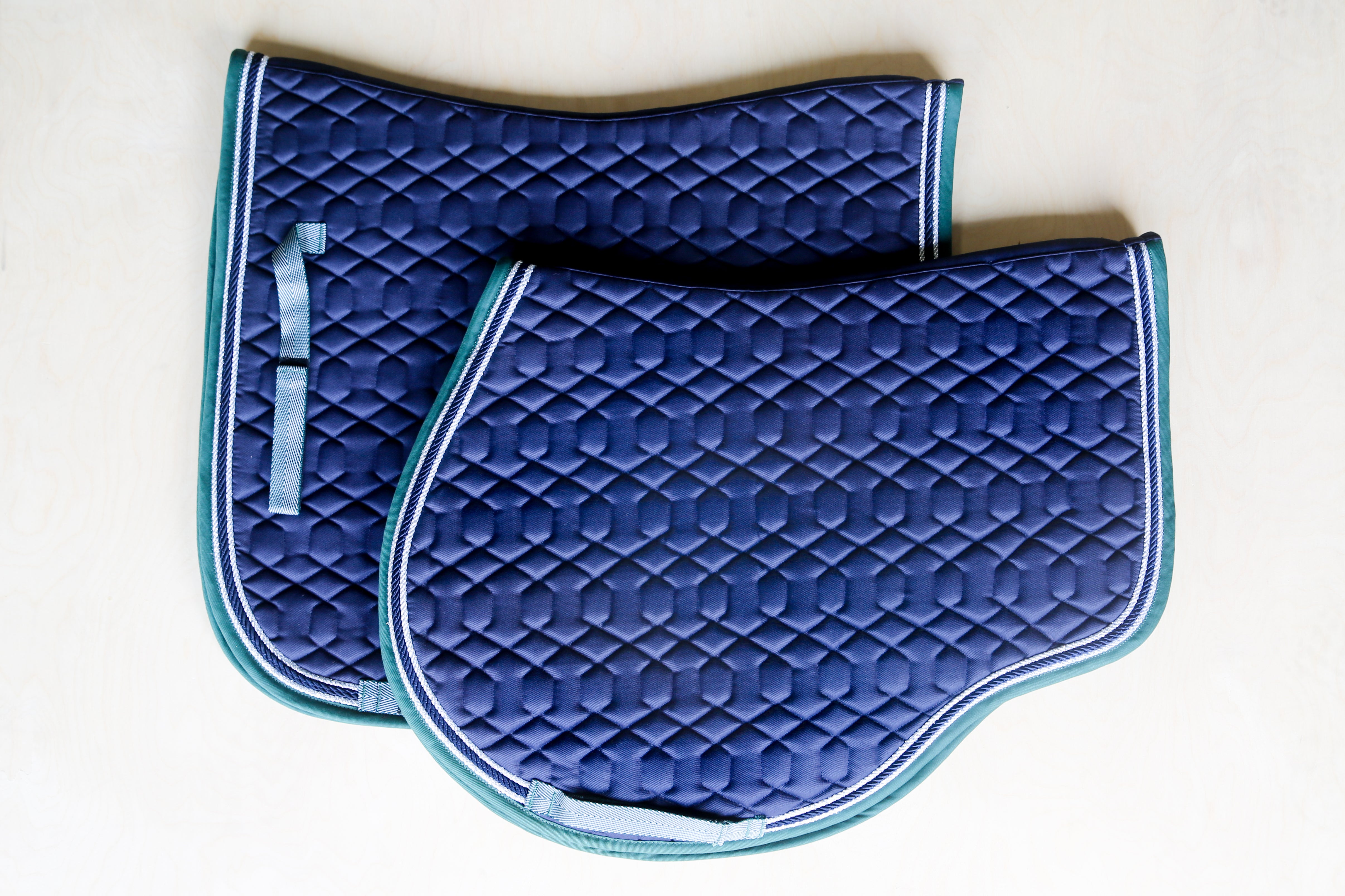 Quilted Saddle Pad - Navy - Design your own!