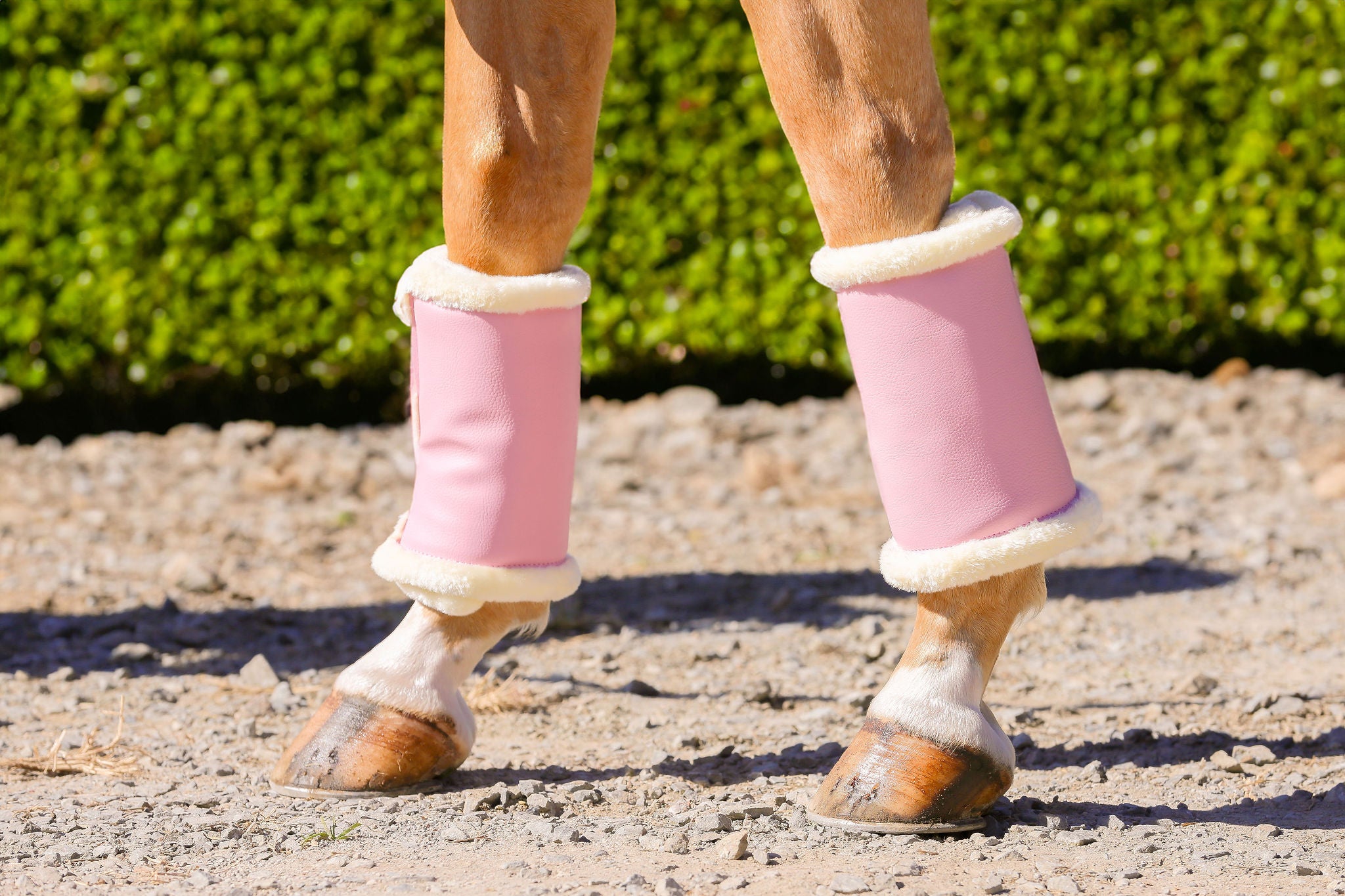 Mink Boots - Blush Pink  - Cream Mink